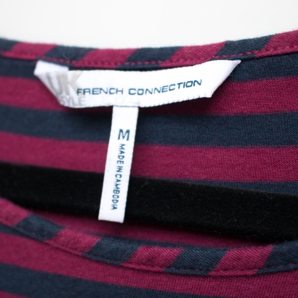 French Connection | Striped Midi T-Shirt Dress - Picture 2 of 5